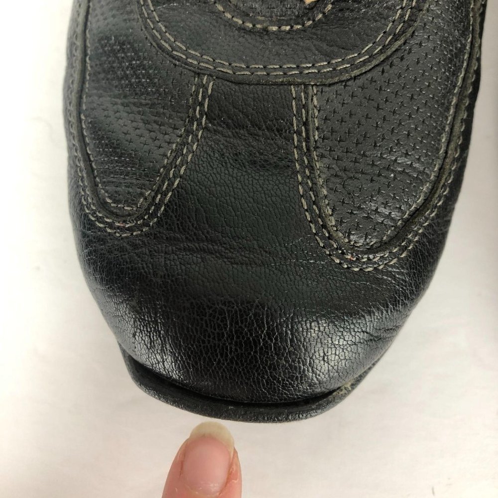 *SOLD* Cole Haan Black Lace-Up Oxford Driver Shoes Sz 10* - Picture 5 of 10